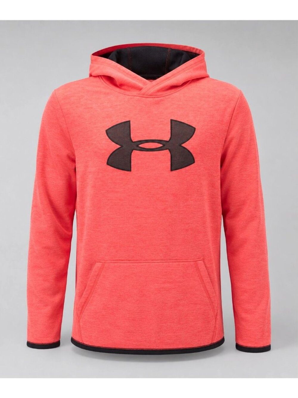 Under Armour Youth Boys Large Hoodie Orange Loose Pullover Hooded Sweatshirt UA